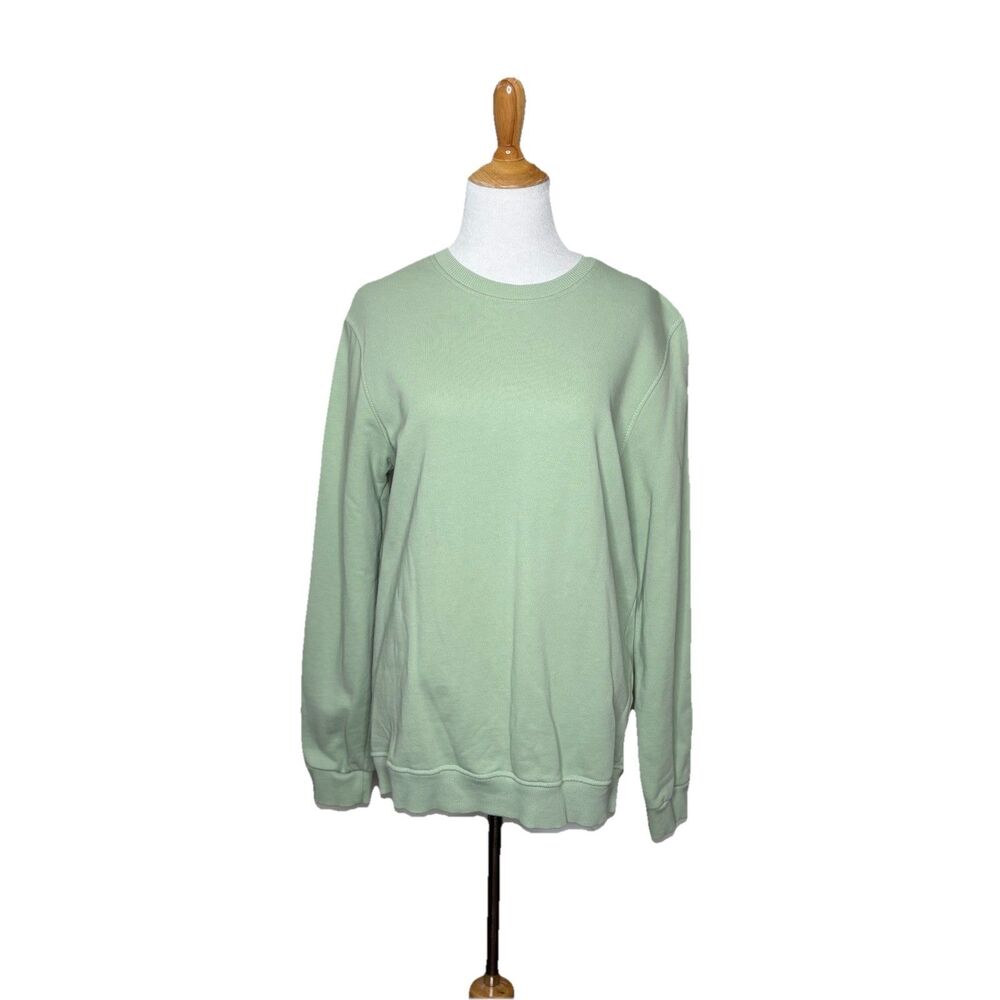 Marco Donateli Light Green Long Sleeve Crew Neck Pullover Sweater Size XL Womens